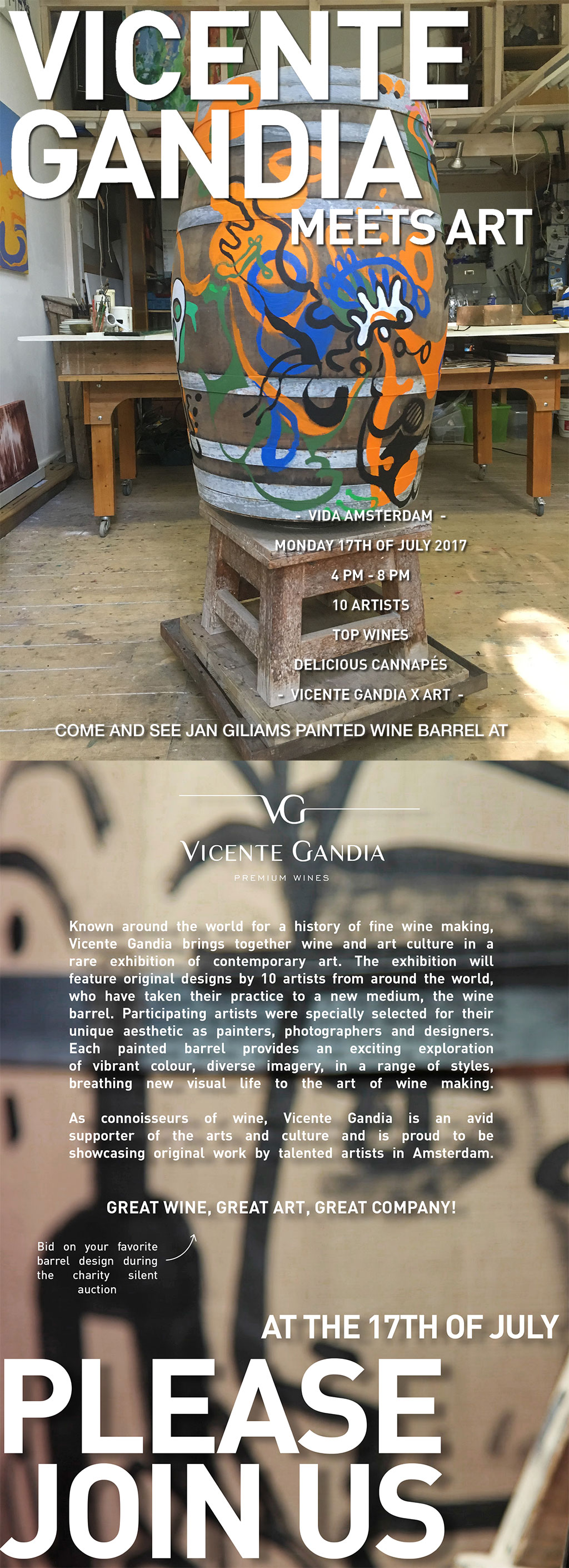 Vicente Gandia vs Art invitation